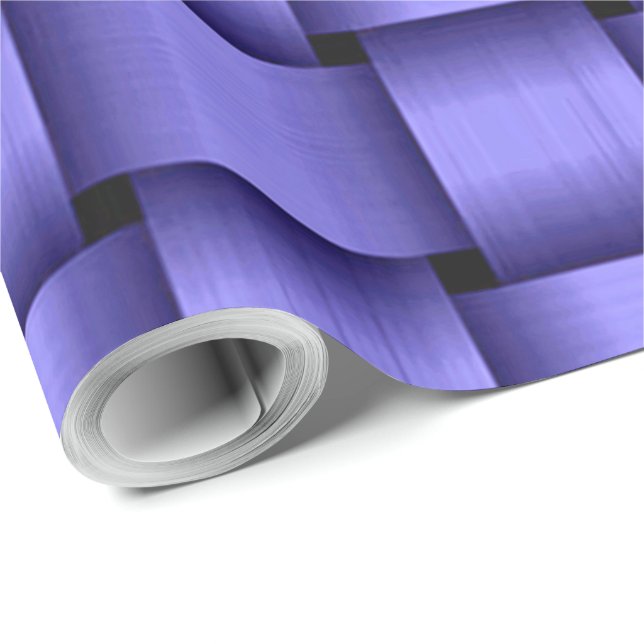 Tief Lila Flachbandpapier Geschenkpapier (Rolleneckpunkt)