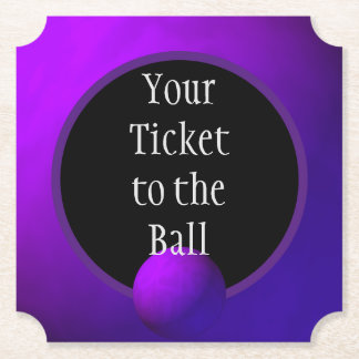 Tief Lila Ihr Ticket zum Ball Untersetzer