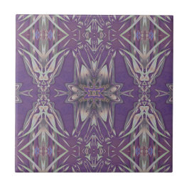 Tief Lila Jugendstil-Deko Kaleidoskopisches Frakta Fliese