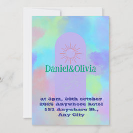 Tief Lila Soft Wedding Stuff Einladung