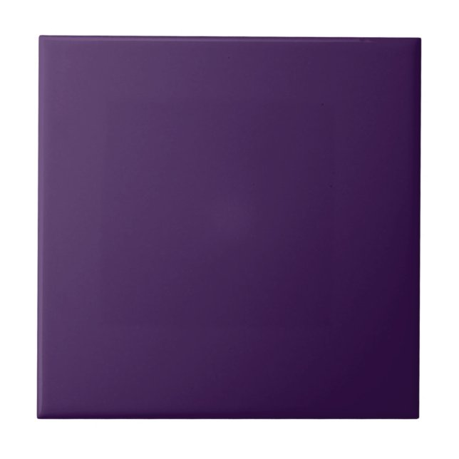 Tief Lila Solid Color Tile Fliese (Vorderseite)