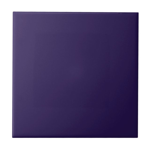 Tief Lila Solid Color Tile Fliese (Vorderseite)