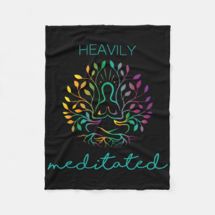 Tief meditierte Yoga-Meditation Fleecedecke