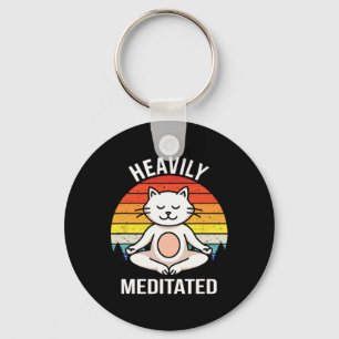 Tief meditierte Yoga-Meditation spirituell Buddhi Schlüsselanhänger