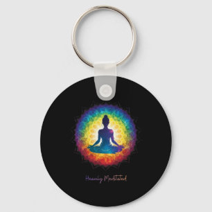 Tief meditierter Yoga Inspirierender Friedlicher Z Schlüsselanhänger