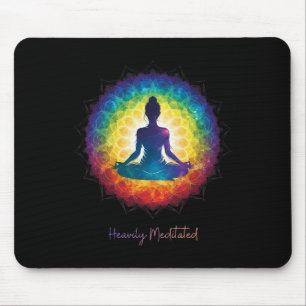Tief meditiertes Yoga Inspirierender friedlicher Z Mousepad