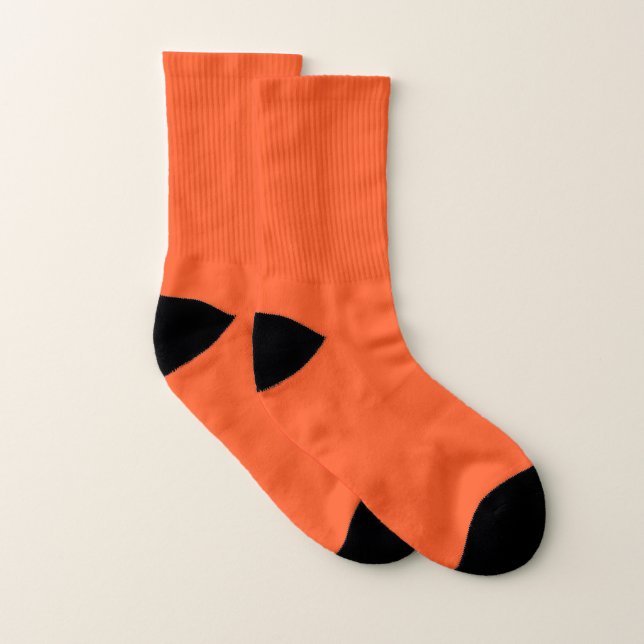 Tief orange Farbe Socken (Paar)