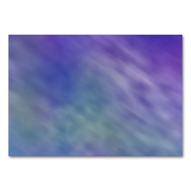 Tief-Regenbogenfarbener Himmel Hintergrund Tischnummer (Vorderseite)