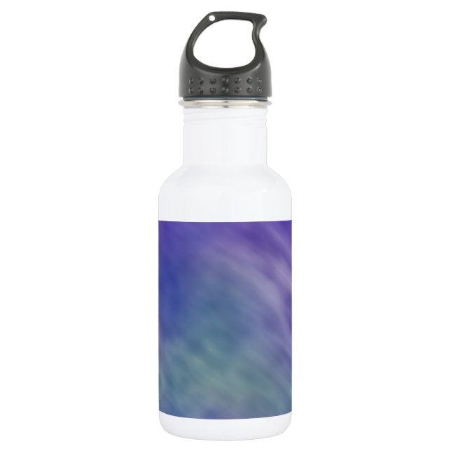 Tief-Regenbogenfarbener Himmel Hintergrund Trinkflasche (Vorderseite)