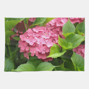 Tief rosa Hydrangeas Handtuch