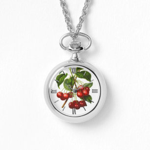 Tief rotes Botanisches Kirschwerk - Werfer Armbanduhr