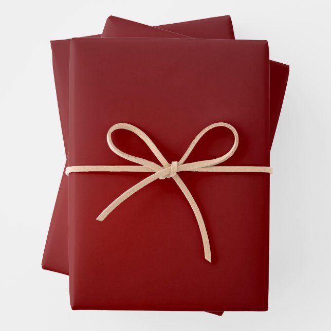 Tief rotes königliches Weihnachtsfest Geschenkpapier Set (Beispiel)