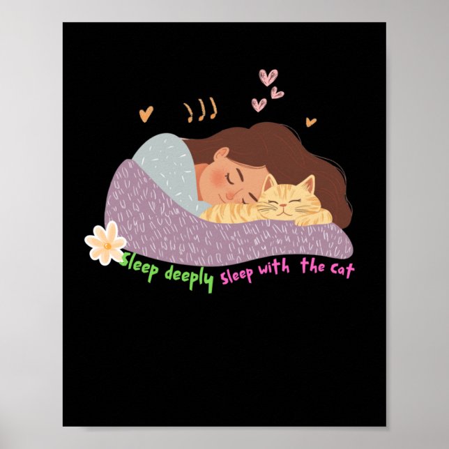 Tief schlafen poster (Vorne)