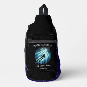 Tief tauchen, mutig leben: Scuba-Spaß! Crossbody Bag