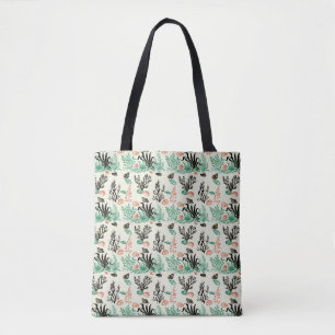 Tief tropische Ozeankoralle Seashell Wasserfarbe Tasche
