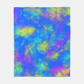 Tiefärbe Blau Fleecedecke