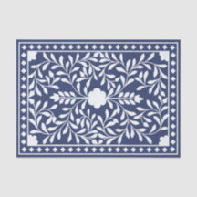 Tiefblau 1 Traditionelles Knochenintarsien-Dekorat