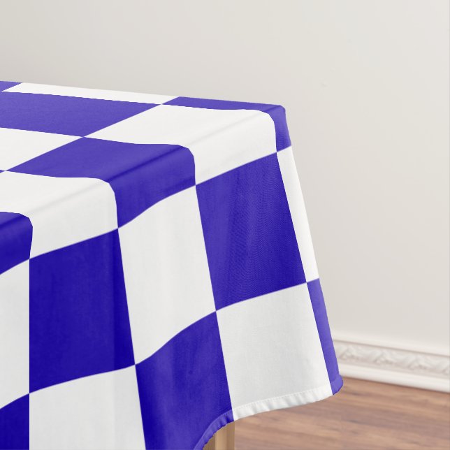 Tiefblau kariert  tischdecke (Beispiel)