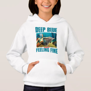Tiefblau und fühle mich großartig Meerjungfrau und Hoodie
