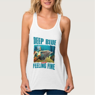 Tiefblau und fühle mich großartig Meerjungfrau und Tank Top
