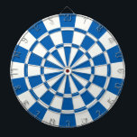 tiefblau und weiß dartscheibe<br><div class="desc">Deep Blue and White Dart Board</div>