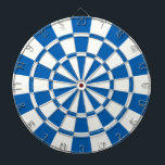 tiefblau und weiß dartscheibe<br><div class="desc">Deep Blue and White Dart Board</div>