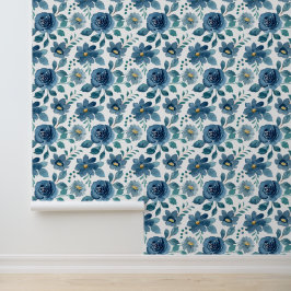 Tiefblaue Eleganz Tapete