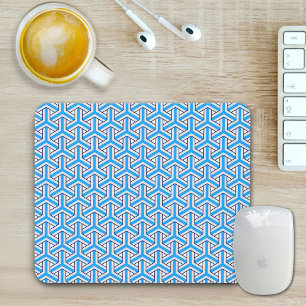 Tiefblaue japanische Muster-Mauspad Mousepad