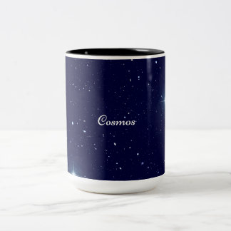 Tiefblaue Kosmische Sternenhimmel-Tasse Zweifarbige Tasse