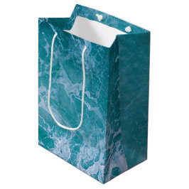 Tiefblaue Ozeanwellen Mittlere Geschenktüte