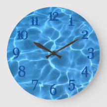 Tiefblaue Plastiknummern Aqua Swimming Pool