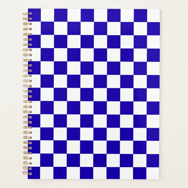 Tiefblaukariert  planer (Vorderseite)