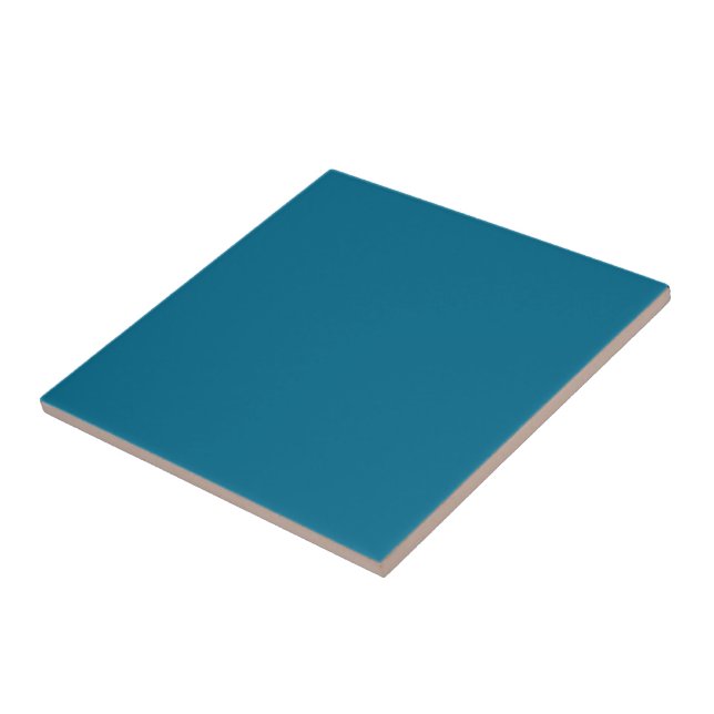 Tiefe Aquamarin-blaue Keramik Tile, 4,25 mm, Squar Fliese (Seite)