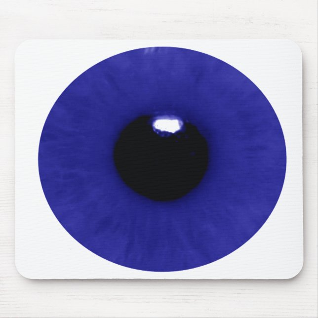Tiefe blaue Augapfel-Mausunterlage Mousepad (Vorne)