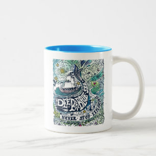 Tiefe blaue Enderforschung des Meer Never Zweifarbige Tasse