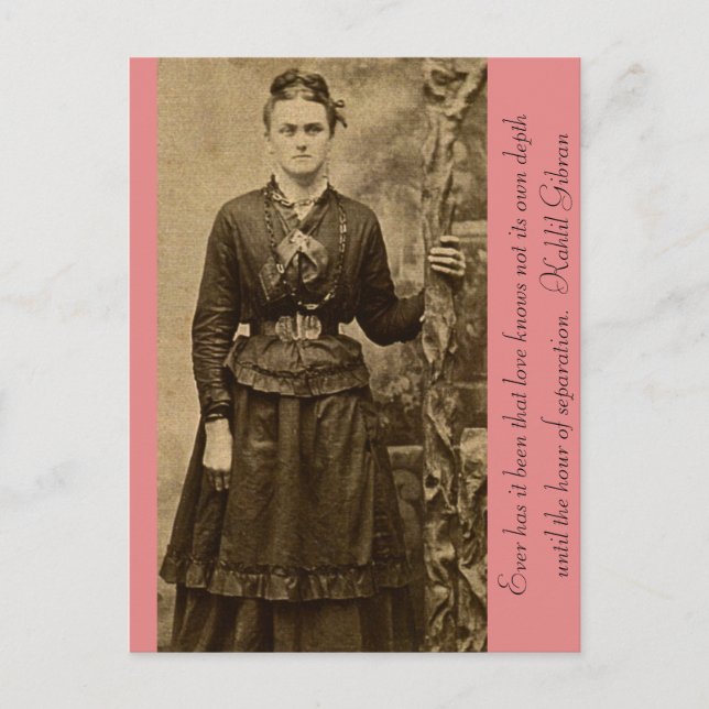 Tiefe der Liebe in der Stunde der Trennung Postkarte (Vorderseite)