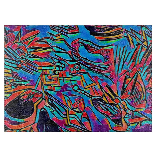 Tiefe des E2-Dekorationsglases Art 15"x11" Schneidebrett (Vorderseite)
