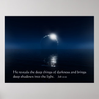 Tiefe Dinge im Dunkeln Poster