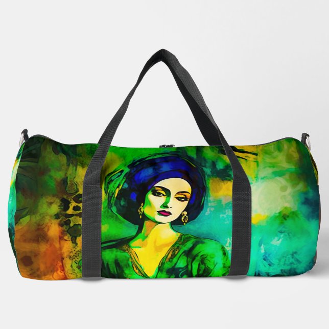 Tiefe Gedanken Duffle Bag (Vorderseite)