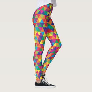 Tiefe helle Dreiecke - modernes abstraktes Muster Leggings