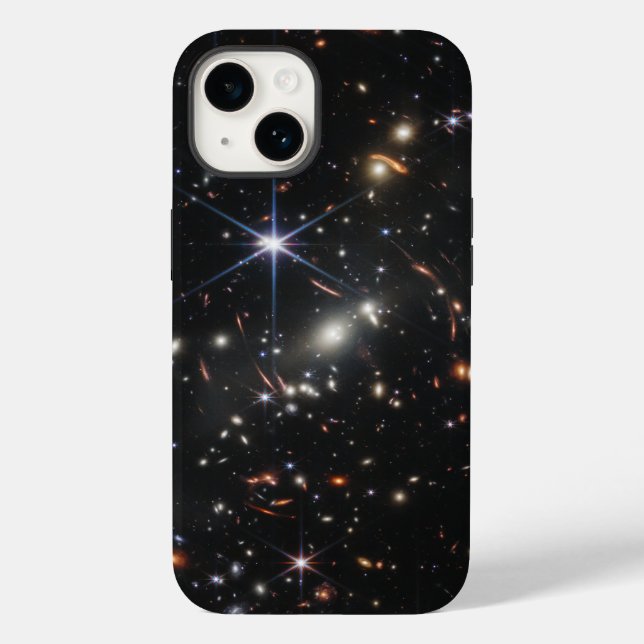 Tiefe Infrarotbild des Universums | JWST Case-Mate iPhone 14 Hülle (Rückseite)