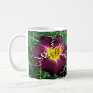 Tiefe kastanienbraune Tageslilien-Tasse Kaffeetasse