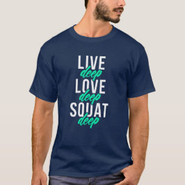 Tiefe Liebe-tief lebhafthocke tief T-Shirt