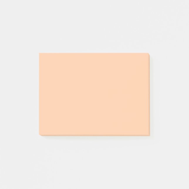 Tiefe Pfirsichfarben Post-it Klebezettel (Vorderseite)