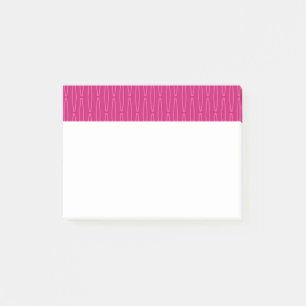 Tiefe rosa geometrische Wiederholung Post-it Klebezettel