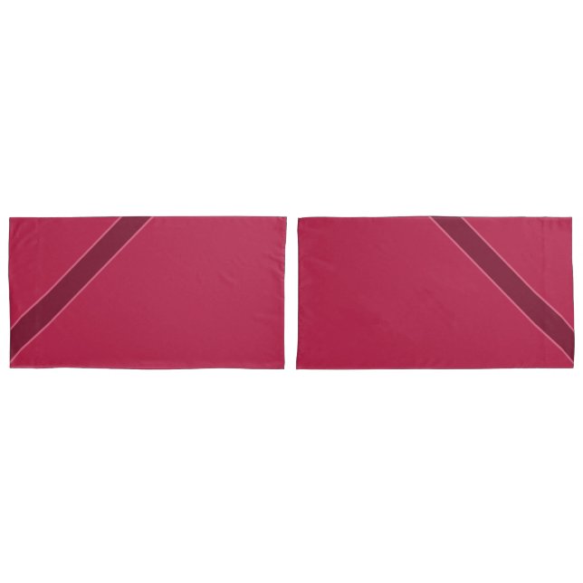 Tiefe Rose und Burgund Kissenbezug (Vorderseite-Set)