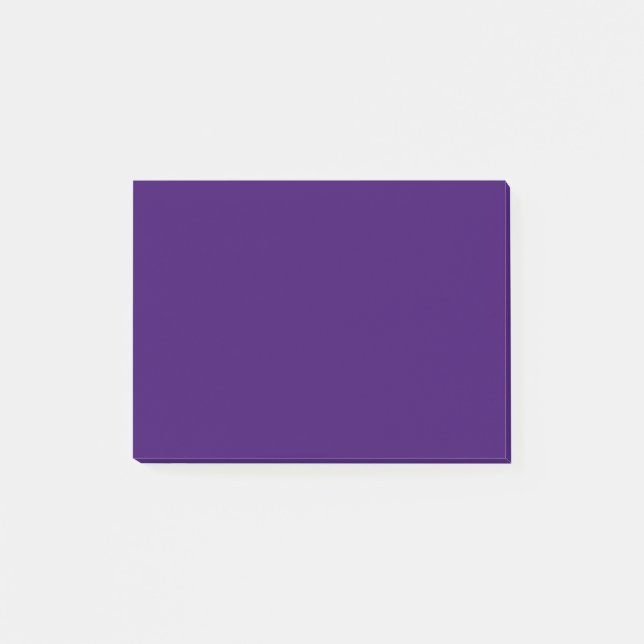 Tiefe Violette, solide Farbe Post-it Klebezettel (Vorderseite)