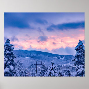 Tiefenpulver // Brandofen und Blauer Sonnenunterga Poster