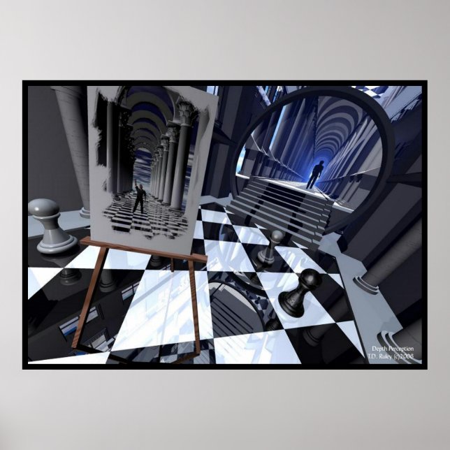 Tiefenwahrnehmung Poster (Vorne)