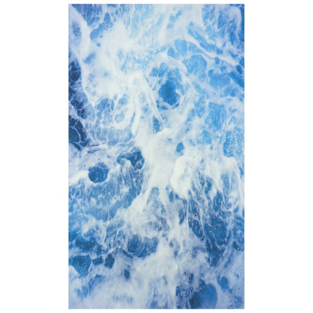 Tiefenwellen des Blauen Ozeans Tischdecke (Vorderseite)